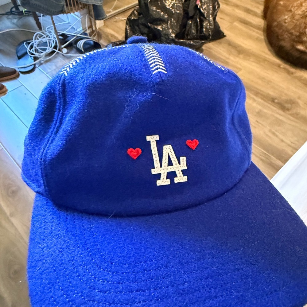 Dodger LA Cap with Heart Accents